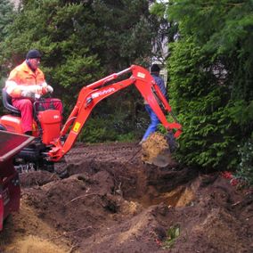 zand graven machine