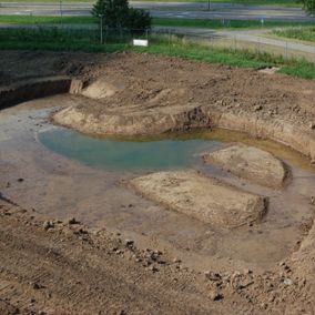 bouwterrein zand